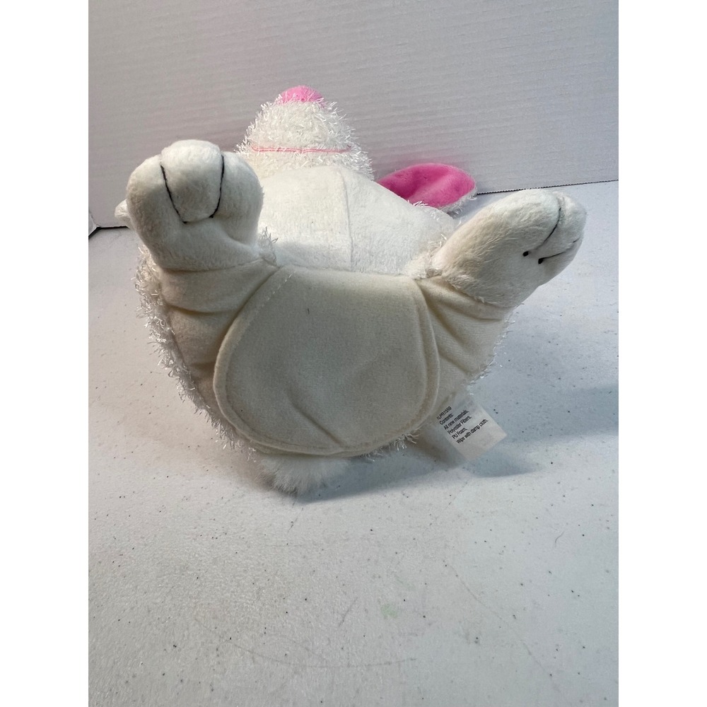 Hallmark Jingle Bunny Animated Plush White Polka Dot Easter Rabbit‎ Toy 8322 - Picture 6 of 9